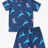 Denim Dolphin Co-Ord Shorts Set (Unisex)