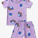 Purple Blueberry Co-Ord Shorts Set (Unisex)