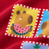 Red Capybara Shorts Set (Unisex)