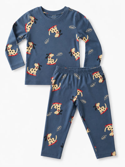 Denim Dog Full Sleeve Pyjama Set (Unisex)