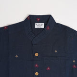 Navy Handloom Set (Cotton)