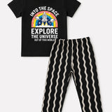 Black White Space Pyjama Set (Unisex)