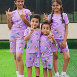 Purple Blueberry Co-Ord Shorts Set (Unisex)