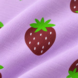 Purple strawberry Shorts Set (Unisex)