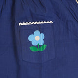 Denim Flower Frock (Cotton)
