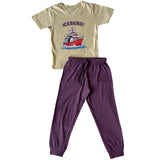 Offwhite Purple Iceberg Jogger Set (Unisex)
