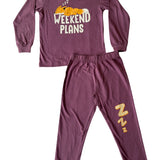 Dark Purple Weekend Full Sleeve Set (Unisex)
