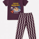 Purple White Pancakes Pyjama Set (Unisex)