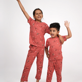 Red Cat Pyjama Set (Unisex)