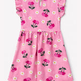 Pink Cherry Frock (Knitted Cotton)