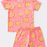 Peach Oranges Shorts Set (Unisex)