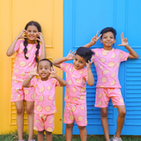 Peach Oranges Shorts Set (Unisex)