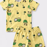 Yellow Tender Coconut Shorts Set (Unisex)