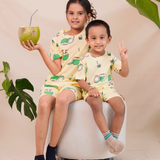 Yellow Tender Coconut Shorts Set (Unisex)