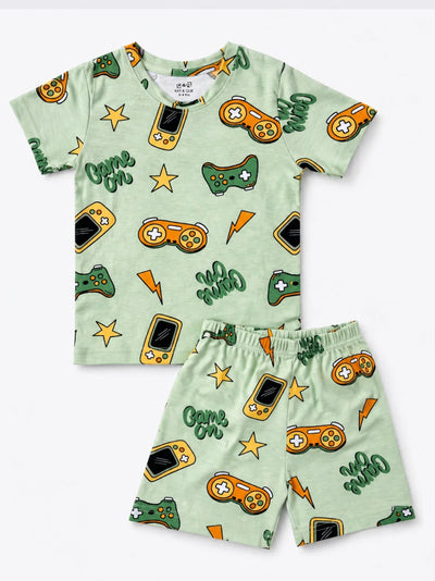 Green Game On Shorts Set (Unisex)
