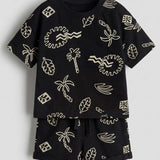 Black Vacation Oversized Set (Unisex)
