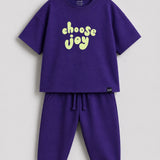 Purple Joy Oversized Joggers Set (Unisex)