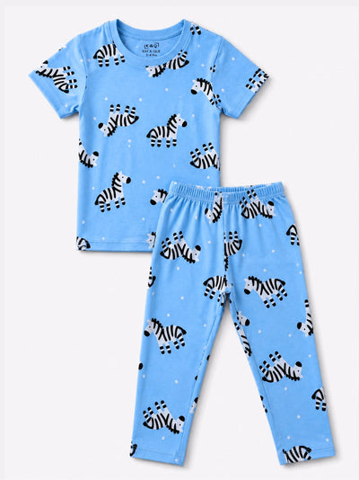 Blue Zebra Pyjama Set (Unisex)