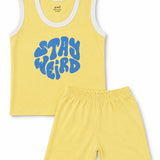 Yellow Stay Sleeveless with Shorts (Unisex)