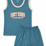Teal Cozy Sleeveless with Shorts (Unisex)
