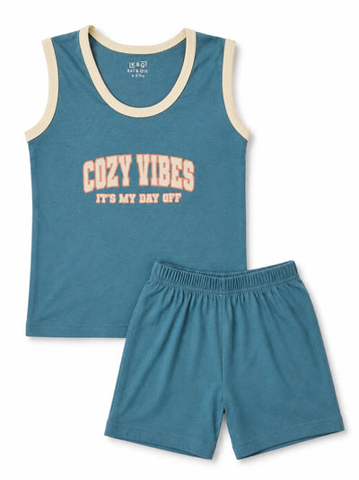 Teal Cozy Sleeveless with Shorts (Unisex)
