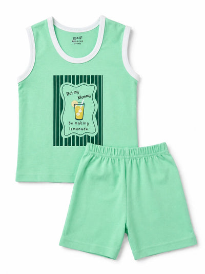 Mint Lemonade Sleeveless with Shorts (Unisex)