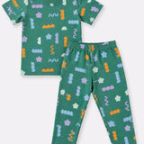 Green Abstract Pyjama Set (Unisex)