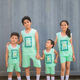 Mint Lemonade Sleeveless with Shorts (Unisex)