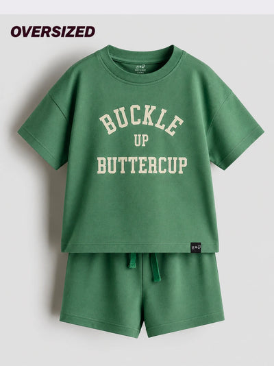 Green Buckle Oversized Set (Unisex)