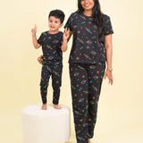 Women Black Multi Space