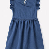 Denim Icecream Frock (Knitted Cotton)