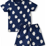 Denim Boo Ghost Coord Set with Shorts (Unisex)