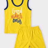 Yellow Vibes Sleeveless with Shorts (Unisex)