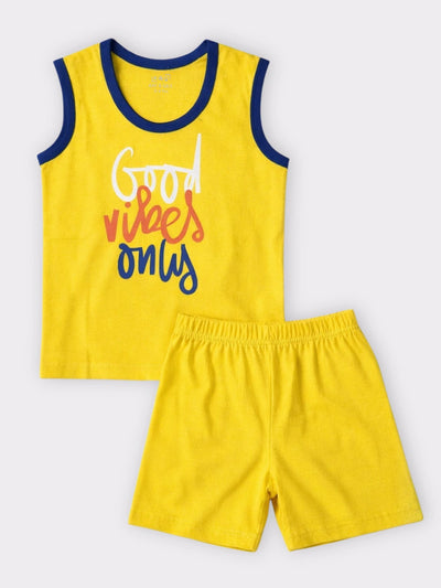 Yellow Vibes Sleeveless with Shorts (Unisex)