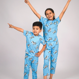 Blue Zebra Pyjama Set (Unisex)