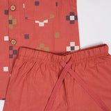 Rust Abstract Orange Set (Cotton)