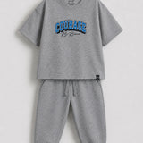 Grey Courage Oversized Joggers Set (Unisex)