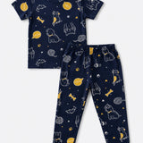 Navy Animals Pyjama Set (Unisex)