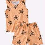 Orange Star Sleeveless with Shorts (Unisex)