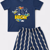 Denim High Shorts Set (Unisex)