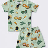 Green Game On Shorts Set (Unisex)