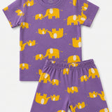 Purple Elephant Shorts Set (Unisex)