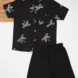 Black Dragonfly Set (Cotton)