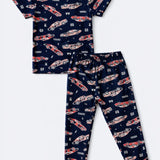 Navy Cars Pyjama Set (Unisex)