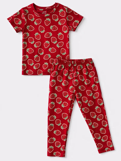 Red Strawberry Pyjama Set (Unisex)