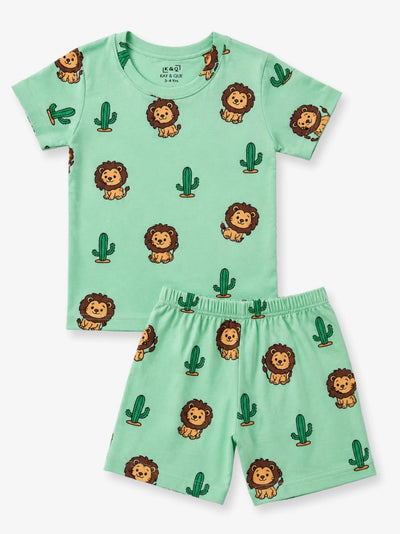 Green Lion Co-Ord Shorts Set (Unisex)