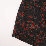 Black Floral Frock (Cotton)