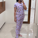 Women Purple Penguin