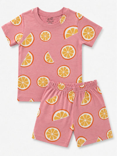 Peach Oranges Shorts Set (Unisex)