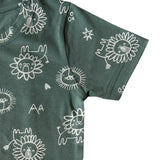 Mint Animals Coord Set with Shorts (Unisex)